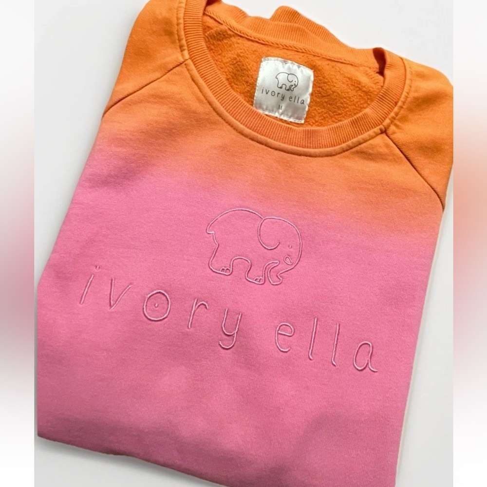 NWOT - IVORY ELLA Alissa Dip Dye Crewneck Sweatshirt